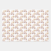 Schattigee Waterverf Snowman Cookies Art Inpakpapier Vel (Voorkant 2)