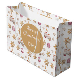 Schattigee Waterverf Snowman Cookies Monogram Groot Cadeauzakje