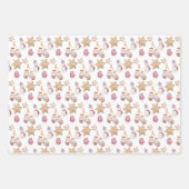 Schattigee Waterverf Snowman en Cookies Inpakpapier Vel (Voorkant)