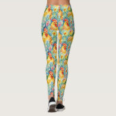 Schattigee Waterverf stijl kippen Leggings (Achterkant)