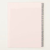 Schattigee Waterverf Strawberry Bow Coquette Monog Planner (Achterkant)