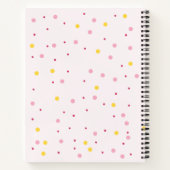 Schattigee Waterverf Sweet Donut met naamrecept Notitieboek (Achterkant)