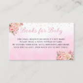 Schattigee Waterverf Teddy Bear Meisje Boeken voor Informatiekaartje (Voorkant)