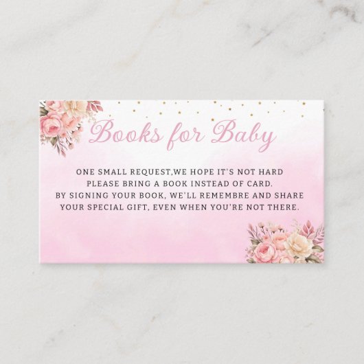 Schattigee Waterverf Teddy Bear Meisje Boeken voor Informatiekaartje (Voorkant)