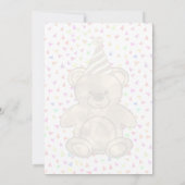 Schattigee Waterverf Teddy Bear Verjaardag Kaart (Achterkant)