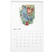 Schattigee  Waterverf Tekeningen Vogelkinderen 3 Kalender (Mar 2027)