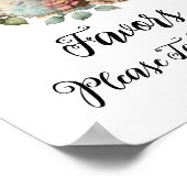 Schattigee Waterverf theepot gunsten teken Poster (Hoek)