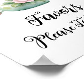 Schattigee Waterverf theepot gunsten teken Poster (Hoek)