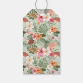 Schattigee Waterverf Tropische Panda Kinder Valent Cadeaulabel (Achterkant)