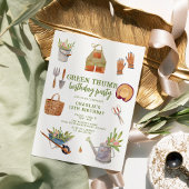 Schattigee Waterverf Tuin Feest Verjaardag Kaart