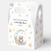 Schattigee Waterverf Uil Baby shower Bedankdoosjes (Geopend)