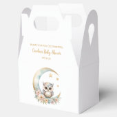 Schattigee Waterverf Uil Baby shower Bedankdoosjes (Geopend)