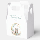 Schattigee Waterverf Uil Baby shower Bedankdoosjes (Geopend)