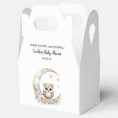 Schattigee Waterverf Uil Baby shower Bedankdoosjes (Geopend)