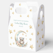 Schattigee Waterverf Uil Baby shower Bedankdoosjes (Geopend)