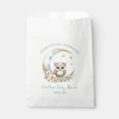 Schattigee Waterverf Uil Baby shower Bedankzakje (Voorkant)