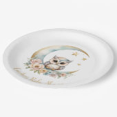 Schattigee Waterverf Uil Baby shower Papier Bord (Gekanteld)