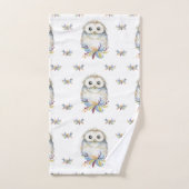 Schattigee waterverf Uil Bad Handdoek (Handdoek)
