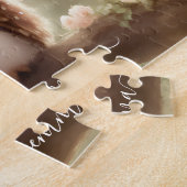 Schattigee waterverf uil naam puzzel (Zijkant)