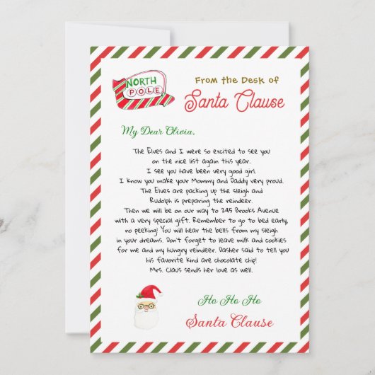 Schattigee waterverf van de Kerstman (Voorkant)