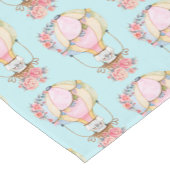 Schattigee Waterverf van luchtballon Korte Tafelloper (Hoek)