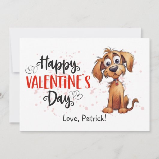 Schattigee Waterverf verhalenboek Puppy Happy Vale Feestdagenkaart (Voorkant)