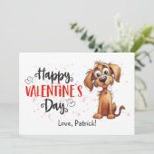 Schattigee Waterverf verhalenboek Puppy Happy Vale Feestdagenkaart (Staand voorkant)