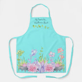 Schattigee Waterverf vetplanten overal print Schor Schort (Voorkant)