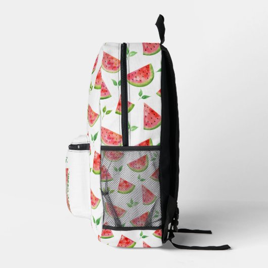 Schattigee Waterverf Watermeloenen Fruit Pattern C Bedrukte Rugzak (Rechts)