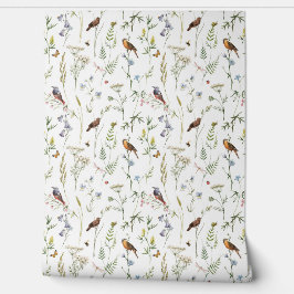 Schattigee Waterverf wildflower Bird Floral Home D Behang