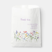 Schattigee Waterverf Wildflower party Bedankzakje (Voorkant)