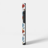 Schattigee Waterverf wildflower rustieke boho tele iPhone Hoesje (Linkerkant)