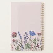 Schattigee Waterverf Wildflowers Girly Planner (Achterkant)