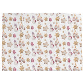 Schattigee Waterverf Winter Glowes Sneeuwman Cooki Groot Cadeauzakje (Achterkant)