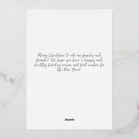 Schattigee Waterverf Winter Lady Gnome Vrolijk ker Folie Feestdagenkaart (Achterkant)