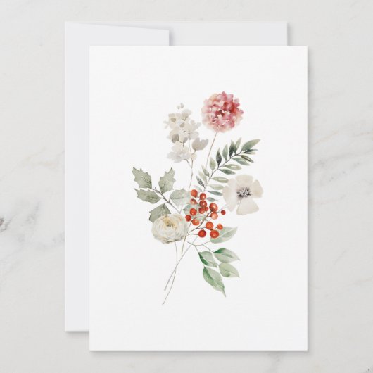 Schattigee Waterverf Winter Uil Baby shower Kaart (Achterkant)