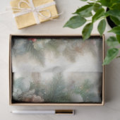 Schattigee Waterverf Winter Woodland Fox Decoupage Tissuepapier (Geschenk)