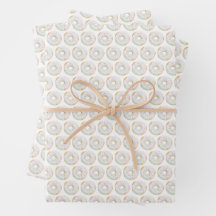 Schattigee Waterverf Witte Sprinkle Donuts Pattern