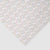 Schattigee Waterverf Witte Sprinkle Donuts Pattern Tissuepapier (Detail)
