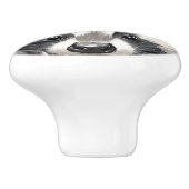Schattigee Waterverf Woodland Badger Nursery Room Keramische Knop (Zijkant)