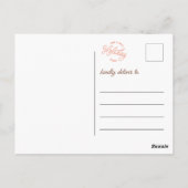 Schattigee Waterverf Woodland Christmas Rendier Briefkaart (Achterkant)