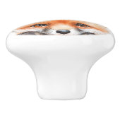 Schattigee Waterverf Woodland Fox Nursery Room Keramische Knop (Zijkant)