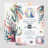 Schattigee Waterverf Zee Slugs Baby shower Kaart (Voorkant / Achterkant)