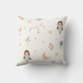 Schattigee Waterverf Zodiac teken Maagd Kussen (Achterkant)