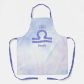 Schattigee Weegschaal Astrologie Teken Gepersonali Schort (Voorkant)