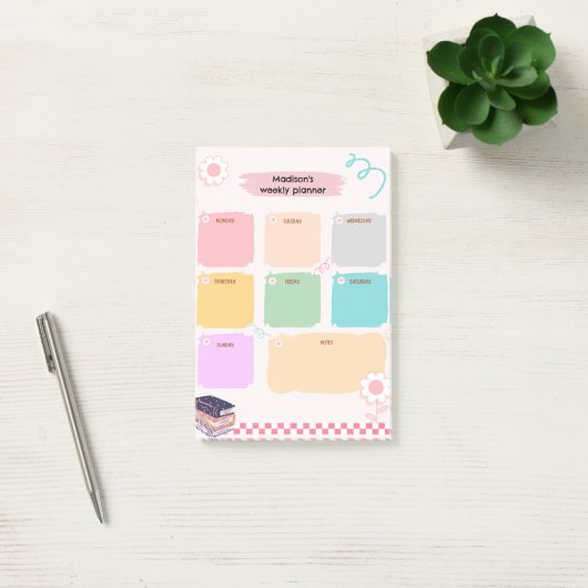 Schattigee weekplanner post-it® notes (Kantoor)