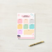 Schattigee weekplanner post-it® notes (Op bureau)