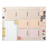 Schattigee weekplanner & to-do list Notitieblok (Voorkant)