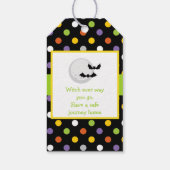 Schattigee weerwolf Boy Halloween Kostuumfeest Cadeaulabel (Achterkant)