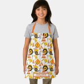 Schattigee wegenbouw geel Sinaasappel Kinder Graph Schort (Insitu)